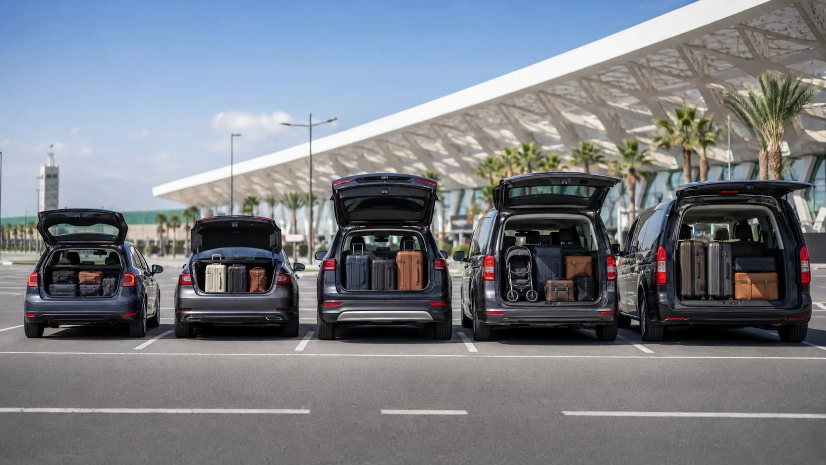 Welcher Mietwagen passt zu Ihrem Gepäck? Grössenratgeber für Fahrzeuge in Casablanca