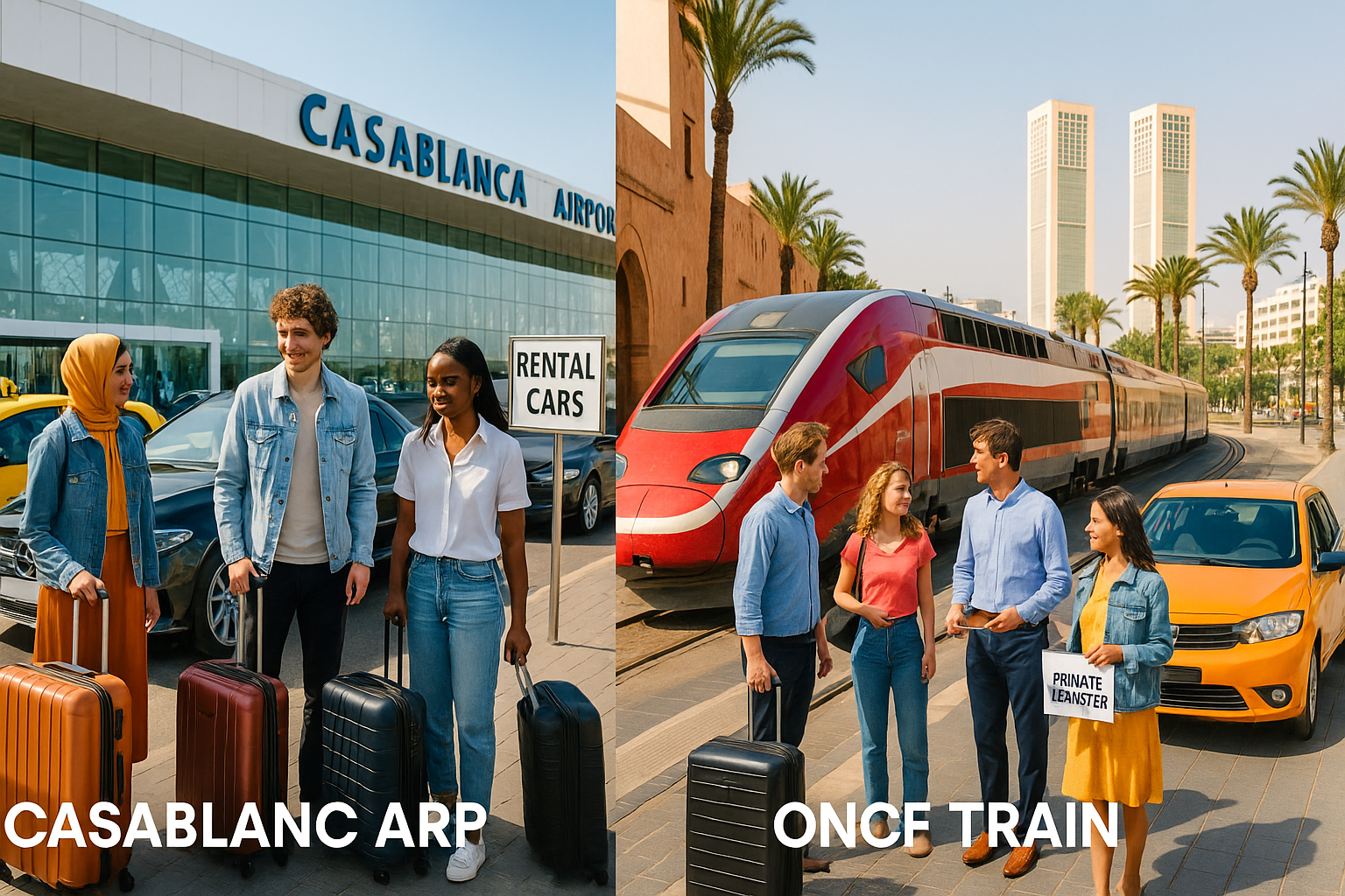 Casablanca Airport vs ONCF/Train Arrival