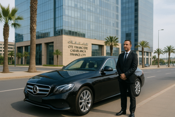 Private Driver in Casablanca for Meetings, Port Visits and HQ Tours (Finance City, Sidi Maârouf)